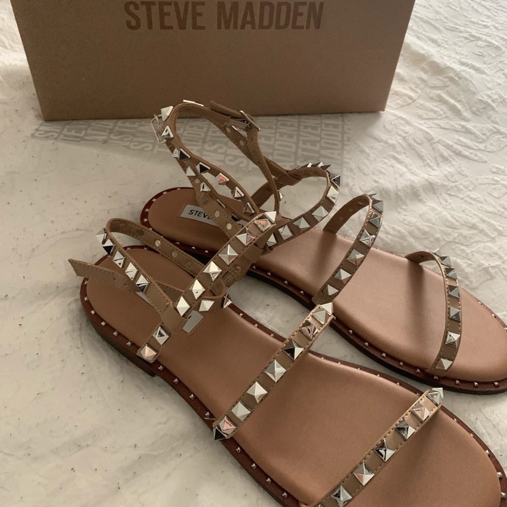 Steve Madden Travel Tan Sandals